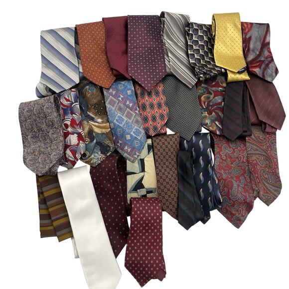27 Assorted Ties for Men Vintage Neck Ties - Picture 1 of 1